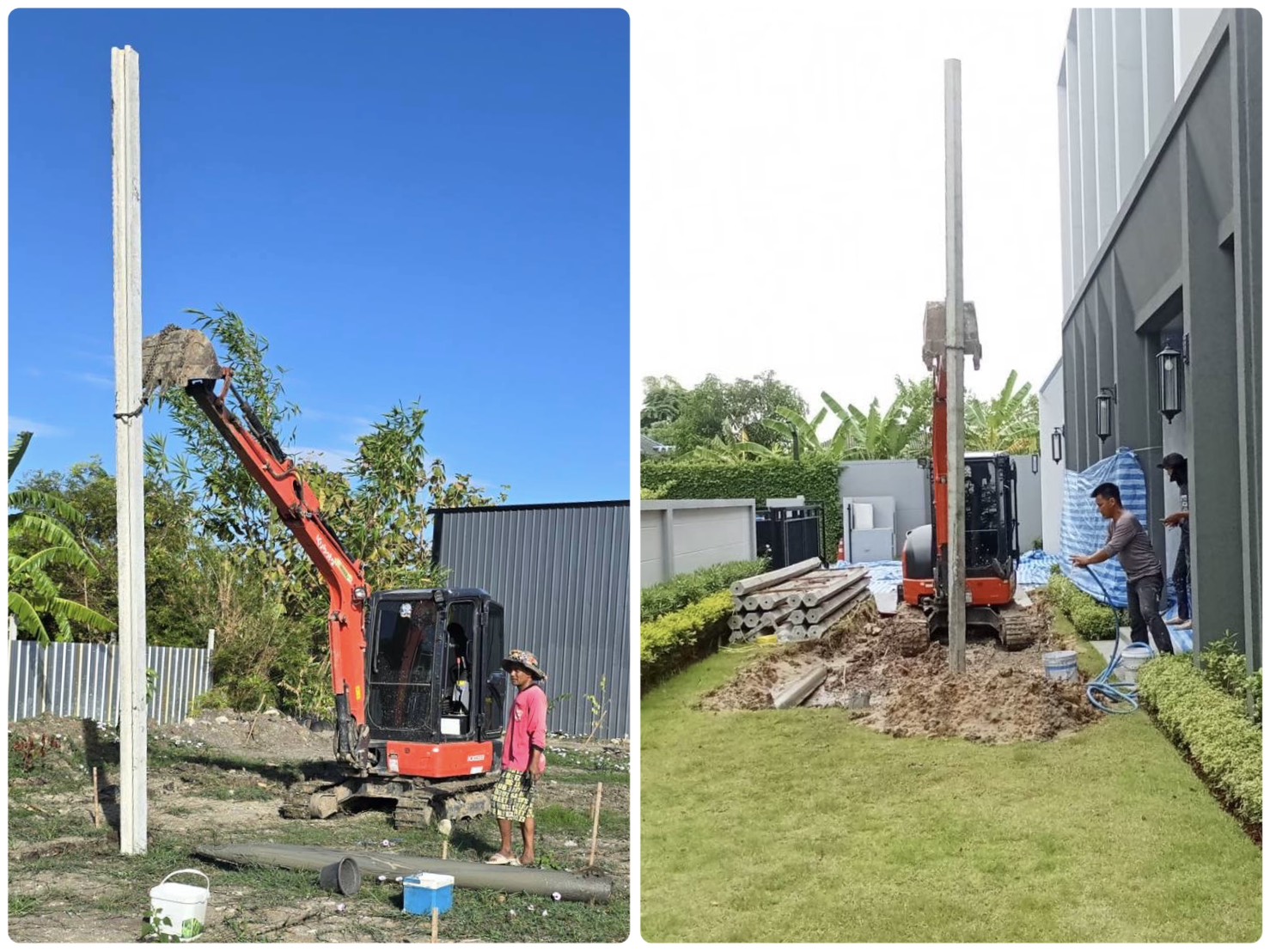 เช่าแม็คโคร กดเสาเข็ม